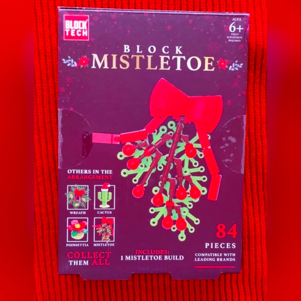 Christmas Mistletoe Plant Building Blocks